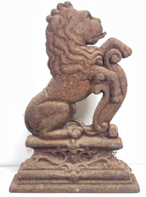 Cast Iron Lion Doorstop