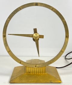 Mid Century Jefferson Golden Hour Electric Mystery Clock