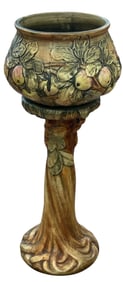 c1920 Weller Baldin Jardiniere & Pedestal