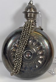 Antique Sterling Silver Flask 9+ troy