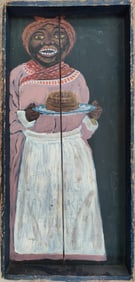 Signed Black Americana Folk Art Aunt Jemimas Pancake Flour