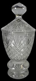 Large Waterford Crystal Covered Jar / Apothecary