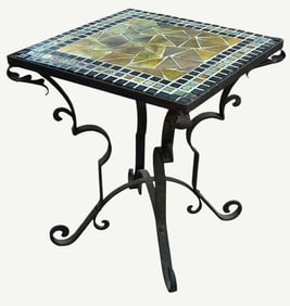 Steuben Mosaic Side Table