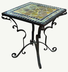 Steuben Mosaic Side Table