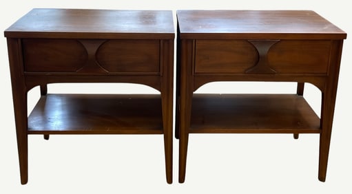 Pair of Kent Coffey Perspecta Nightstands