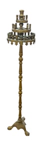 19th Century Greek Brass Altar Stick