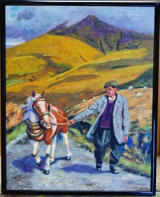 Donald Curran O/B Irish Countryside w/ Man & Horse 2007