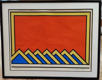 Nicholas Krushenick A/P L/E Screen Print in the Style of Calder