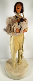 Native American Sioux Elk Skin Doll by Hank Orr