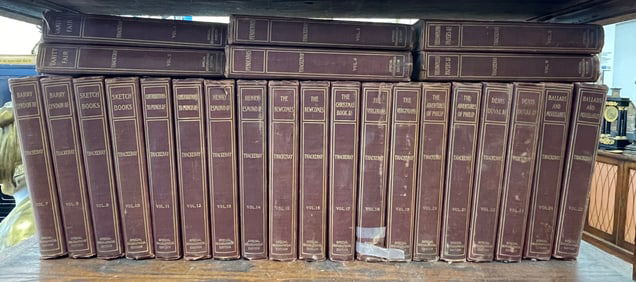 The Works William Makepeace Thackeray 1899 25 Vols