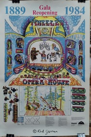 Red Grooms Pop Art Wheeler Opera House Poster, 1889 - 1984