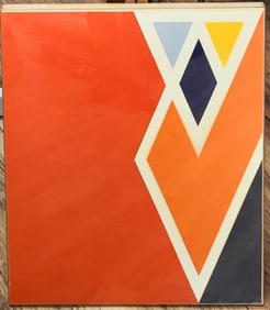 Larry Zox Scarce Gemini Series Untitled Red Screenprint, 1968