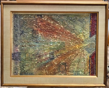 Dan Gottschalk O/B M/M & Impasto Paint Titled Jerusalem, 1967