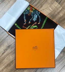 Hermes Les Fetes Du Roi Soleil Silk Scarf Michel Duchene NIB