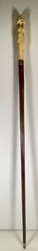 19th Century Carved Bone Figural Cane