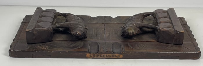 19th Century Figural Black Forest Book Rack