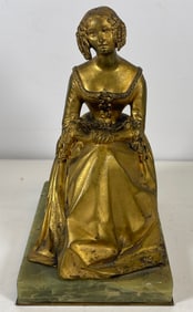 19th Century Dore Bronze of a Seated Woman