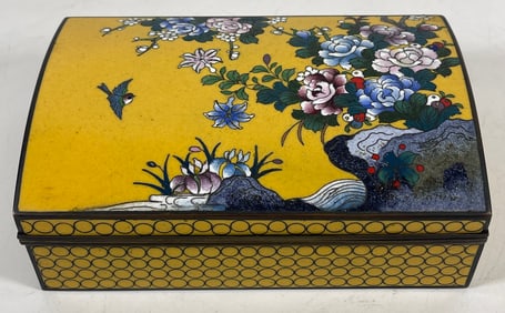 Vintage Japanese Cloisonne Trinket Box