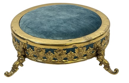 Victorian Bronze Mounted Foot Stool