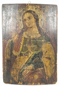 18/19 Century Hand Painted Russian Icon