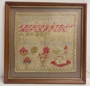 19th Century Sampler dated 1890