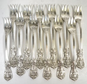 (12) Reed & Barton Francis I Sterling Silver Oyster Forks