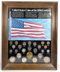 Framed United States Coins of the 20th Century