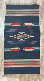 Vintage Hand Woven Chimayo Rug
