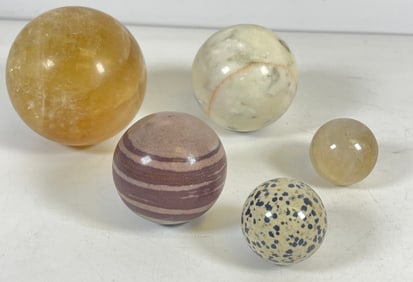 Lot of Spherical Minerals / Crystals