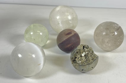 Lot of Spherical Minerals / Crystals