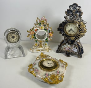 Lot of 4 19th Century Shelf Clocks