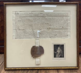 c1600 Queen Elizabeth I Letter with Royal Great Seal