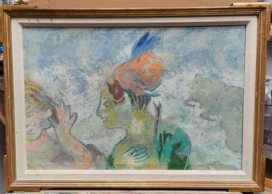 Franco Bovani O/C Painting Titled Arrivato a Carvevale