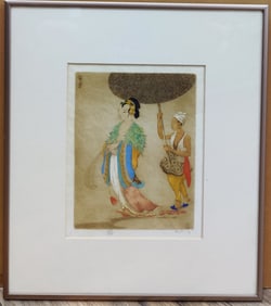 Dorsey Potter Tyson L/E Etching Titled A Princess, 1930
