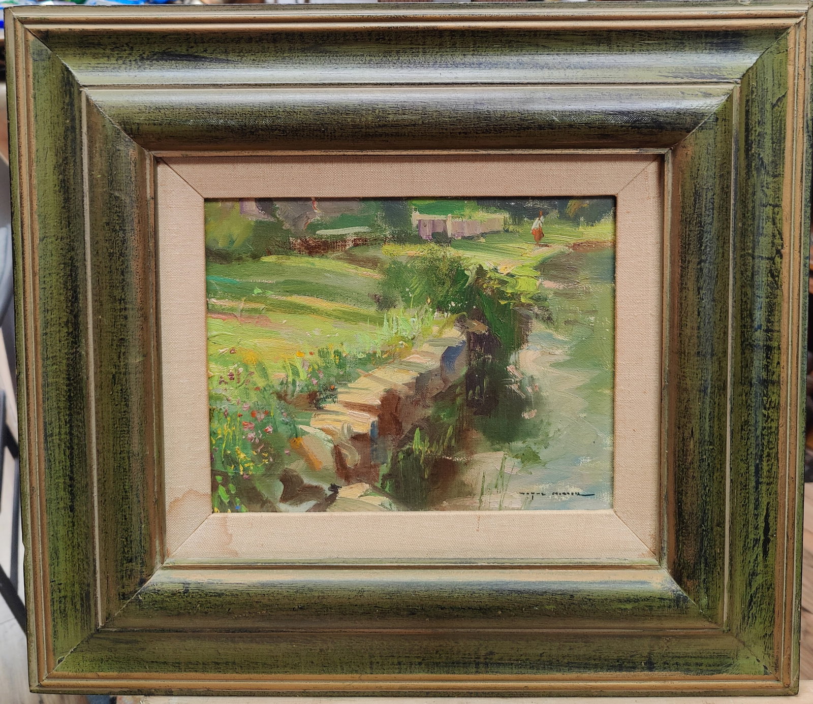 Wayne Morrell O/B Summit Mill Pond, Rockport, 1969 (1 of 5)