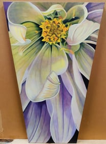 Peter Tripp O/B Contemporary Realist Floral Garden Dahlia