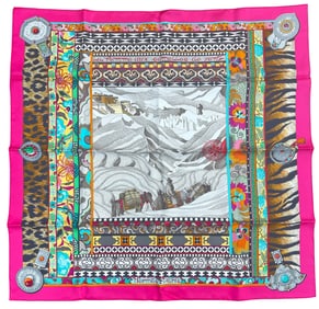 Hermes La Femme aux Semelles de Vent Silk Scarf New in Box