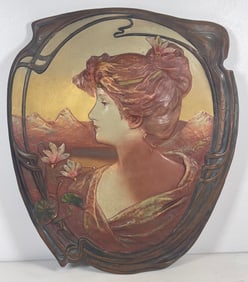 Johann Maresch (Austrian 1821-1914) Art Nouveau Relief Plaque