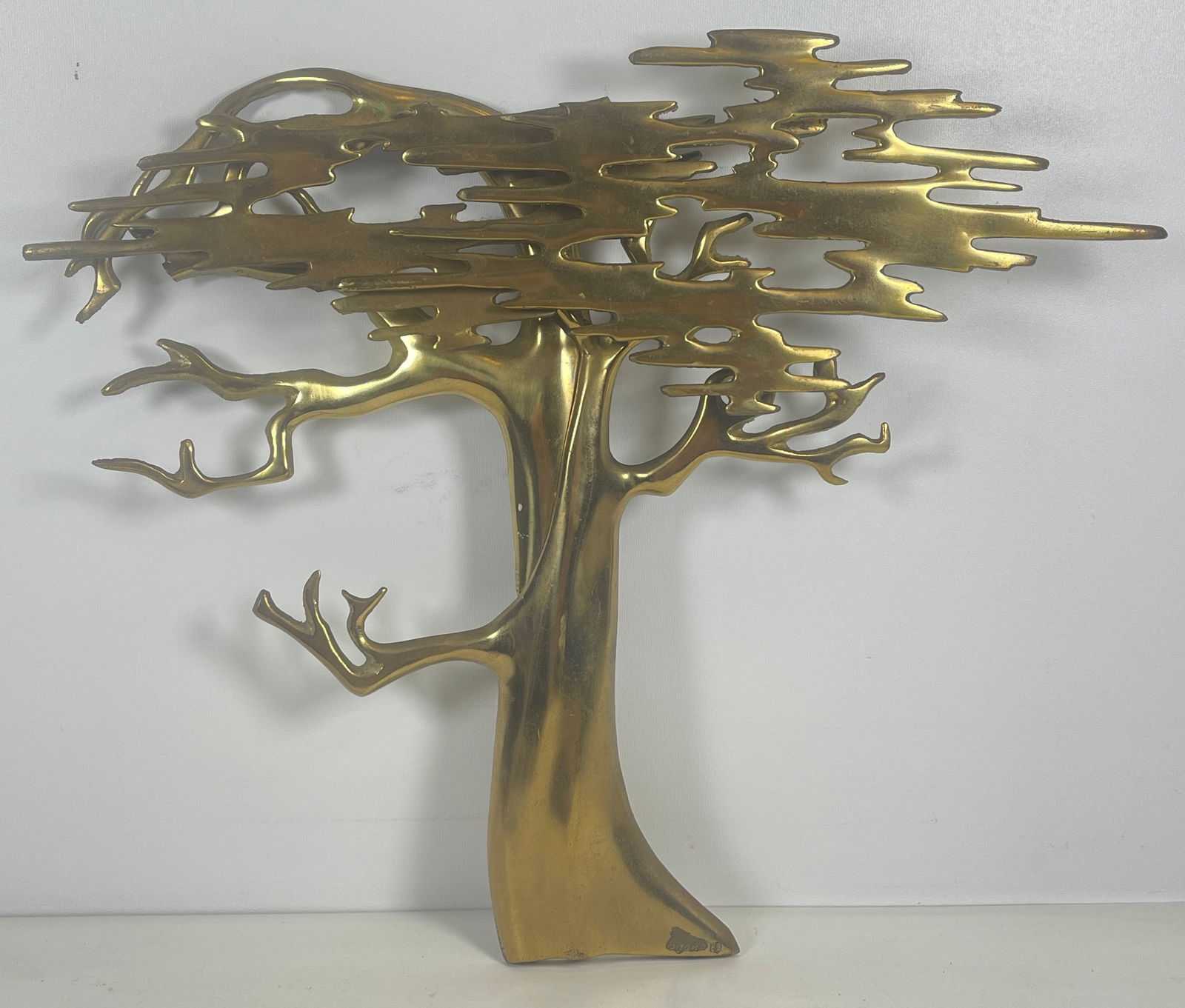 Bijan Bahar (American 20th c.) Brass Tree Sculpture (1 of 4)