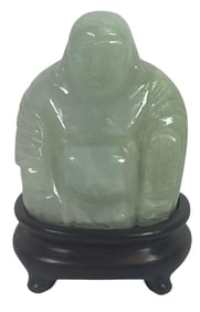 18/19 Century Jade Carved Buddha