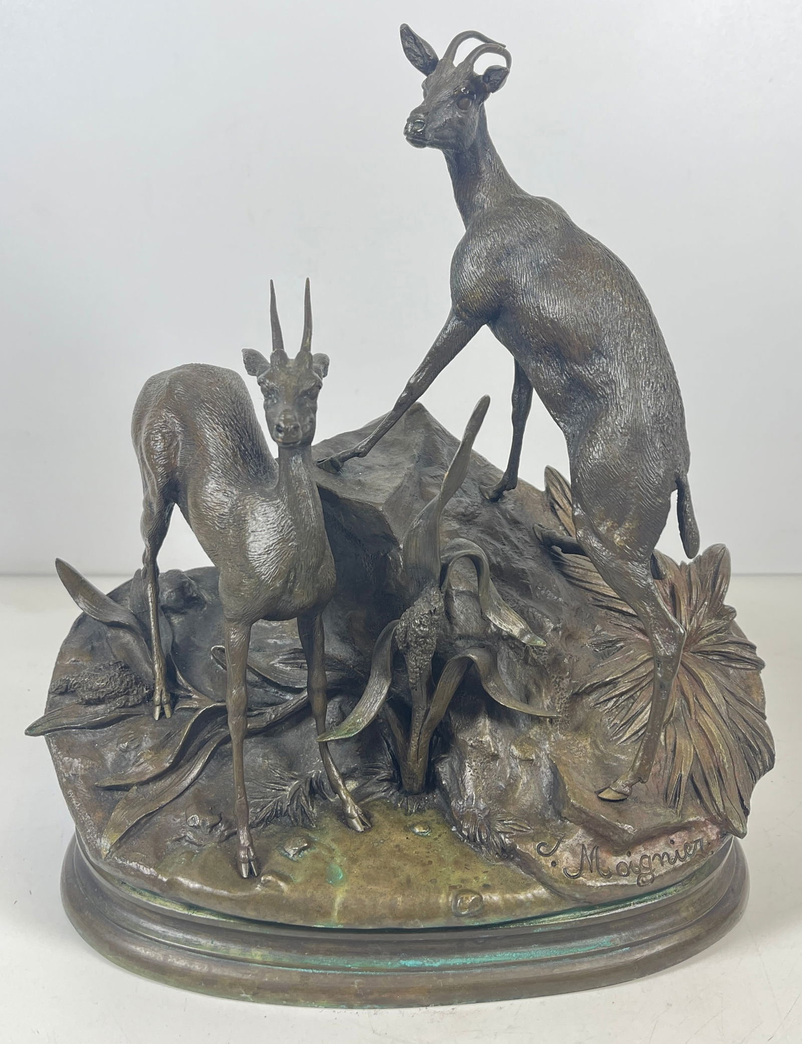 19th Century Jules Moigniez (French, 1835-1894) Bronze Depicting Goats (1 of 9)