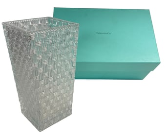 Tiffany & Co. Woven Trumpet Vase NIB