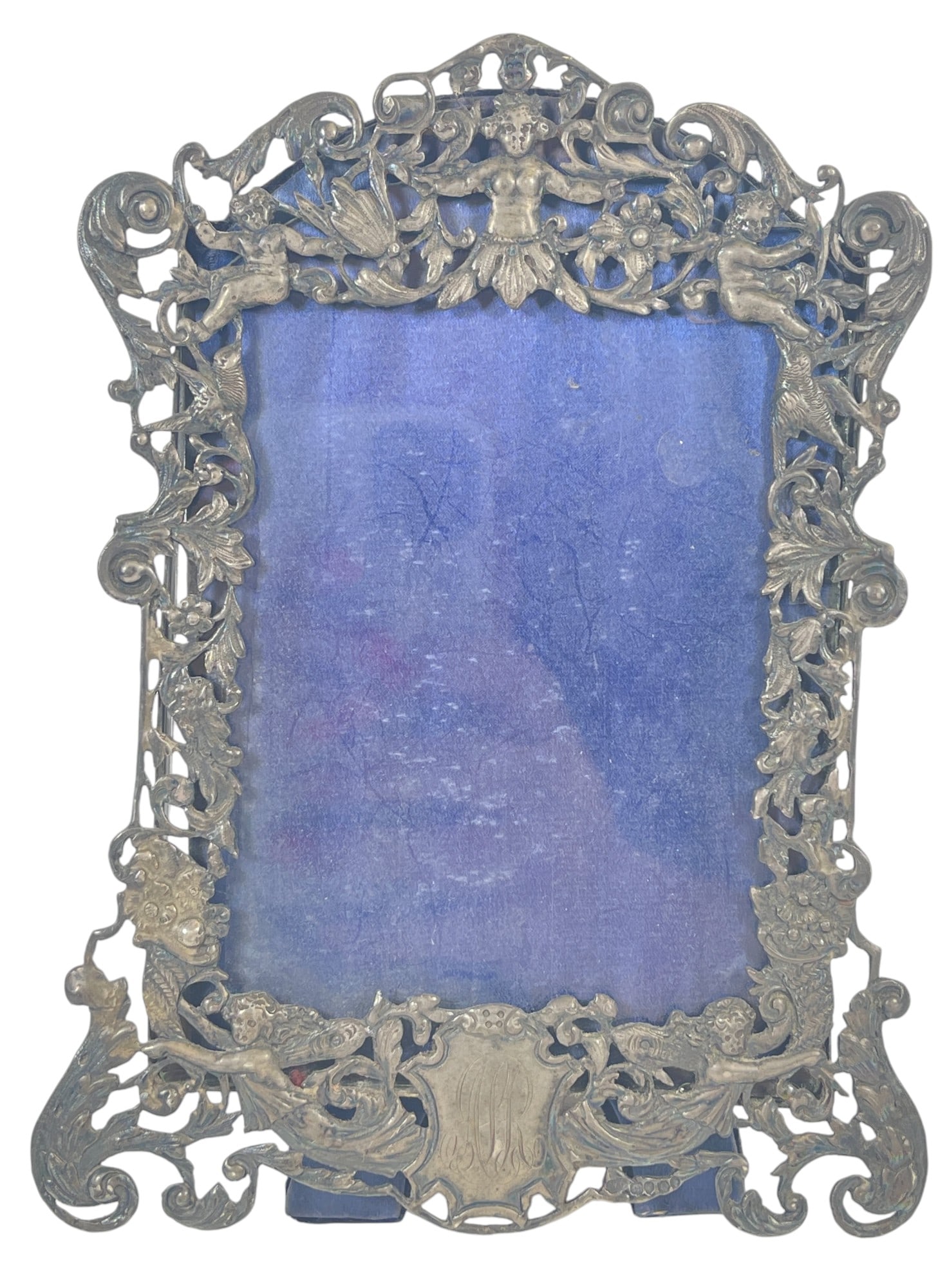 1889 London England Victorian Sterling Silver Reticulated Photo Frame (1 of 8)