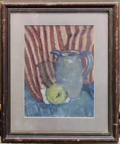 Signed Weiss O/C Still Life w/ Pitcher and Apple