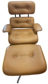Vintage Eames Style Frank Doerner Lounge Chair & Ottoman