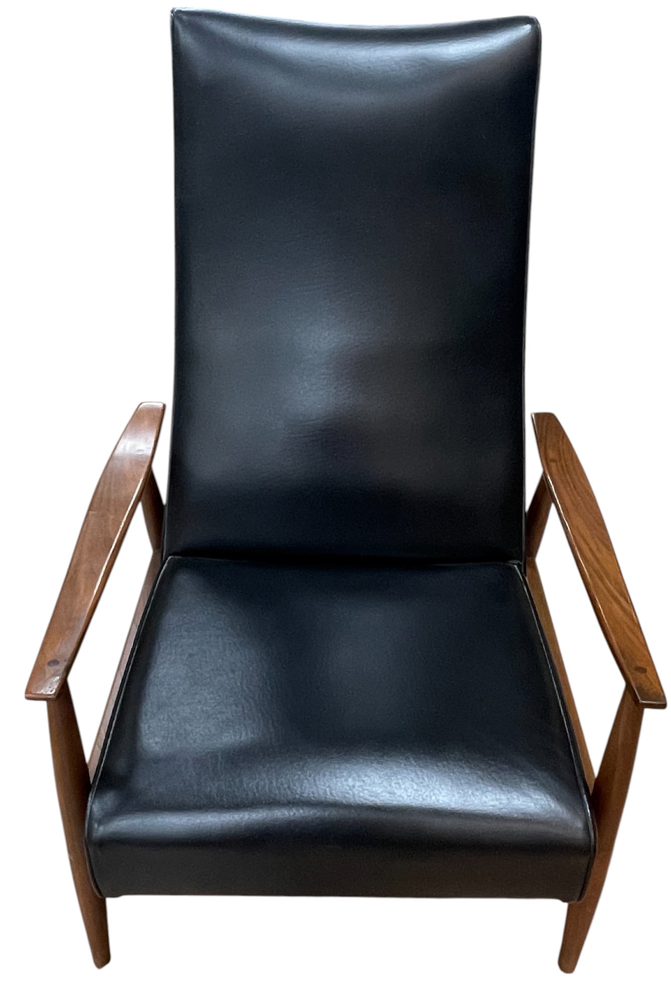 Mid Century Milo Baughaman for Thayer Coggin Paddle Arm Recliner: Milo Baughman for Thayer Coggin paddle arm recliner. Thayer Coggin label under seat. Dimensions - 42 inches x 29 inches x 30 inches. Overall good condition, please see photos.