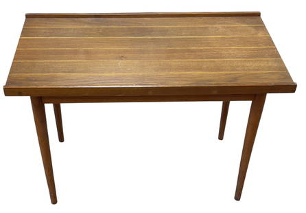 Mid Century Milo Baughman for Thayer Coggin Coffee Table: Table measures 20.25 inches high, 30.5 inches long x 16.25 inches wide. Overall good condition, please see all photos.