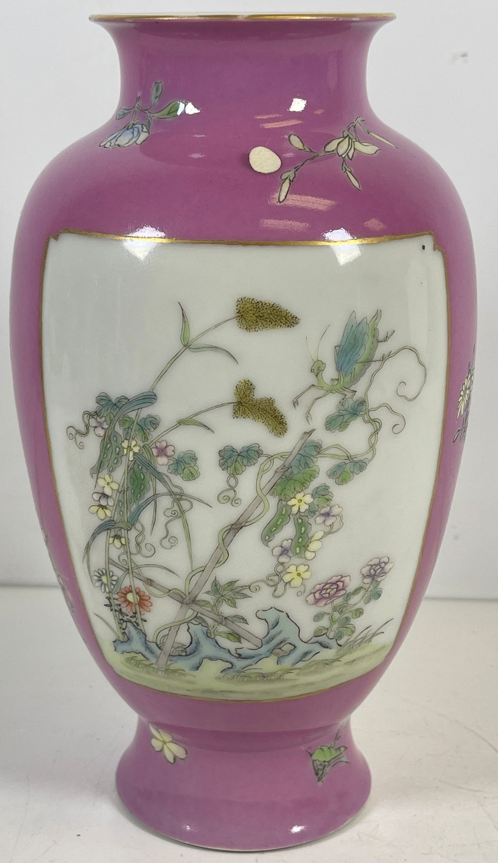 Antique Chinese Famille Rose Porcelain Vase (1 of 7)