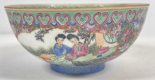 Antique Chinese Quialong Period Eggshell Porcelain Bowl