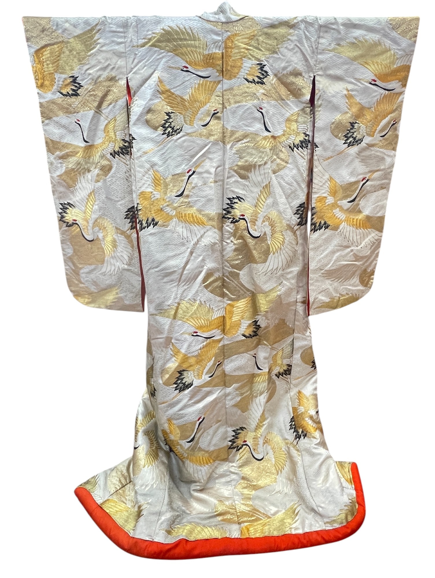 Vintage Japanese Kimono Classic Uchikake Wedding Embroidered Overcoat (1 of 5)